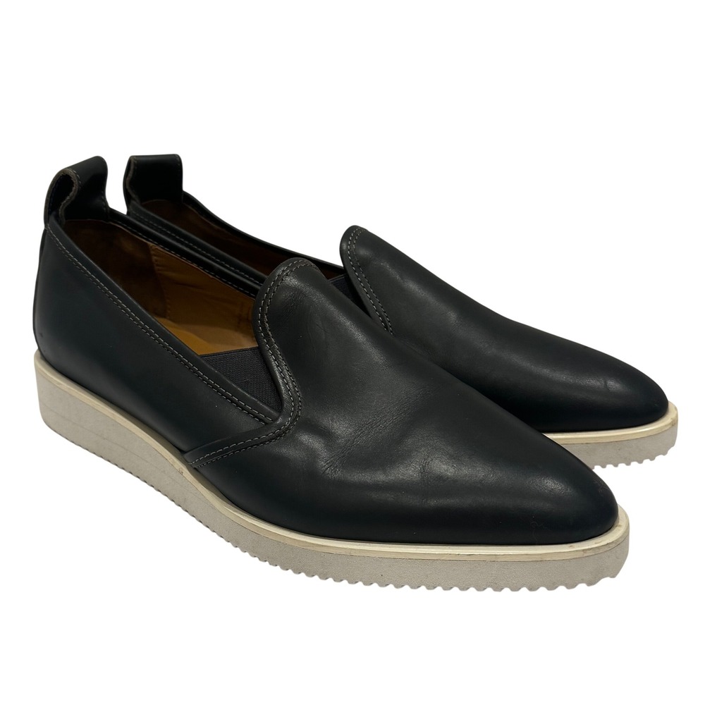 Everlane The Leather Street Shoe Pointed Toe Loafer Navy Blue Office Women's 9.5